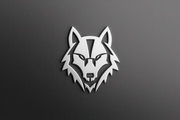 Fototapeta premium Stylized Wolf Head Logo