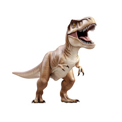 Dinosaur toy on white isolated background