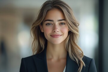 Beautiful Woman Smiling Portrait - Casual, Clear Background