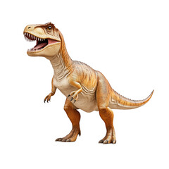 Fototapeta premium Tyrannosaurus rex dinosaur, white isolate background