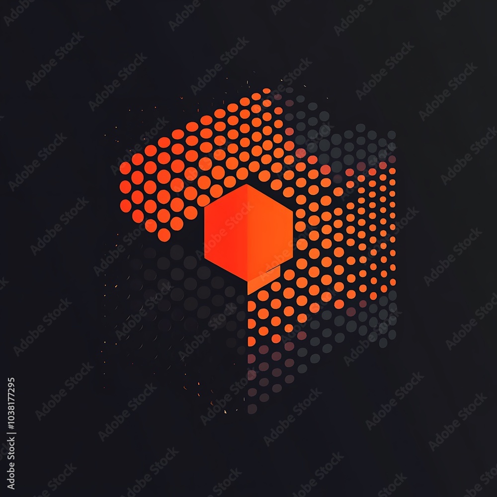 Poster abstract geometric art filled with vibrant colorful design patterns design