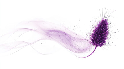 Thistle Purple, Purple, flowing lines, rippling shapes, swirl designs for wallpaper, banner or backdrop with minimalist, clean style for websites or presentations