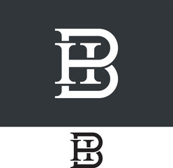 HB, BH, monogram initial Letter Logo