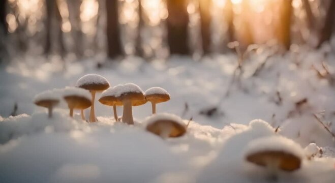 Whispers of Winter: Fungi in the Snow