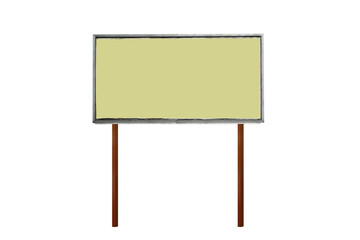 Obraz premium Advertising billboard for advertising, front view. On isolated transparent background.