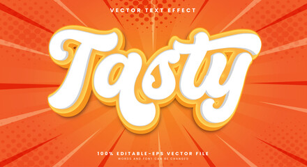 Tasty editable text effect template with Comic background style