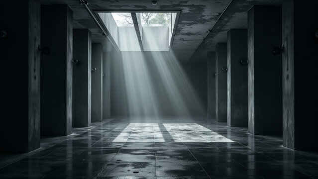 A Striking Black and White Image Capturing the Elegance of Monochrome Art in Urban Settings