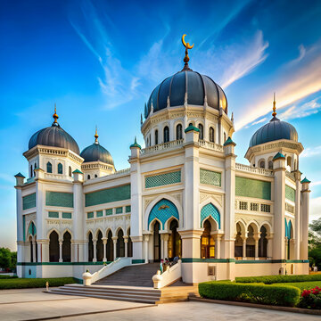 masjid raya al mashun in medan indonesia
