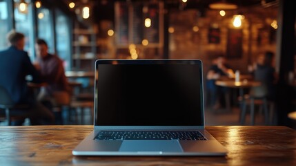 The Laptop in Cozy Caf?