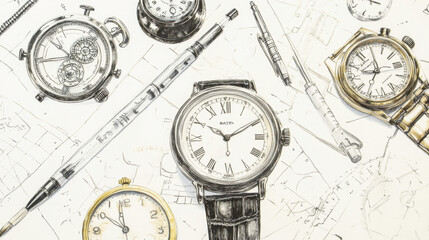 Elegant Wristwatch Close-Up