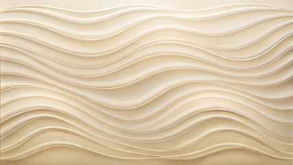 Waves and sand, light sand background