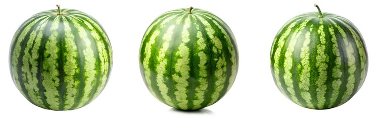 Crisp Close-up of a Single Watermelon Slice