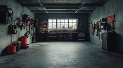 Well-equipped Garage Interior