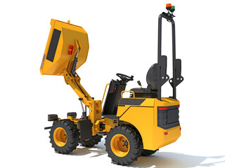 Site Dumper 3D rendering on white background