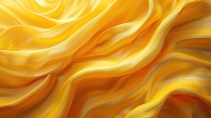Obraz premium Abstract yellow texture with layered smooth curves and gradients, Ai Generation