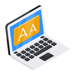      Modern style icon of font tool 

