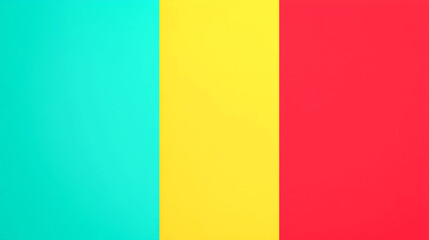 Fototapeta premium Abstract background with turquoise, yellow, and red colors.