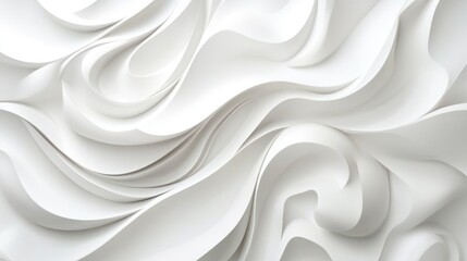 Obraz premium Abstract White Swirling Pattern