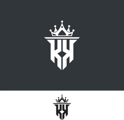 KK, KK, king, monogram initial Letter Logo