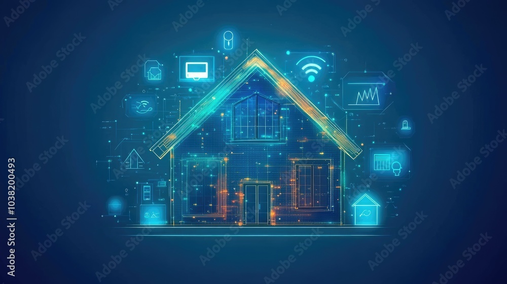 Aufkleber futuristic cloud computing concept with digital data connections