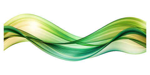 abstract green wave curve lines designs on white background