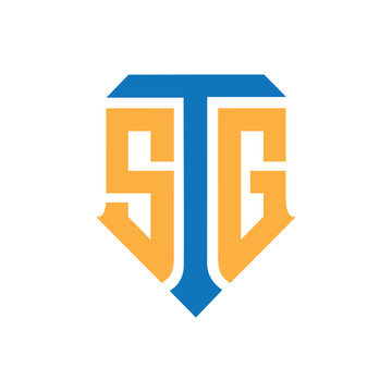 stg logo design vector, initial stg letter logo design vector template, STG letter original creative modern logo design.