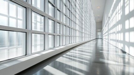 Obraz premium Detail of an aluminum window grid pattern, featuring the clean lines of the metal bars and the transparency of the glass, with sunlight filtering through. --chaos