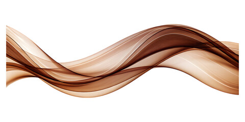 abstract brown wave curve lines designs on white background