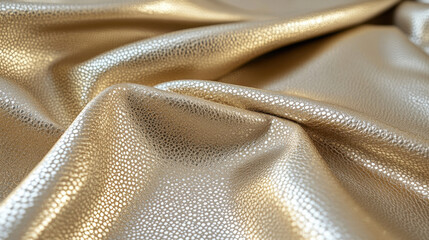 Naklejka premium Golden Fabric Texture Close-Up