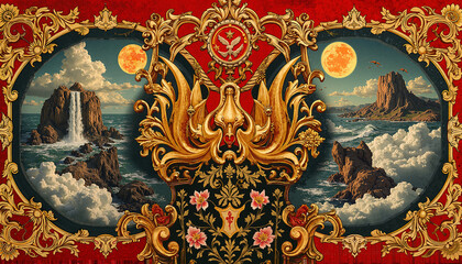 Rococo and Soviet propaganda patterns