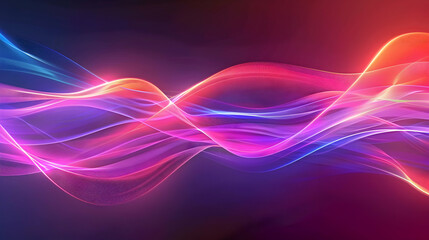 Futuristic Web Design with Neon Lights and Geometric Grid Patterns
