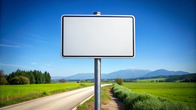 Blank Road Sign for Customization, Versatile Traffic Guide, Roadway Signage, Blank Template for Signmaking, Custom Road Signs, Directional Signage, Highway Blank Sign