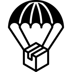 Parachute Delivery Icon