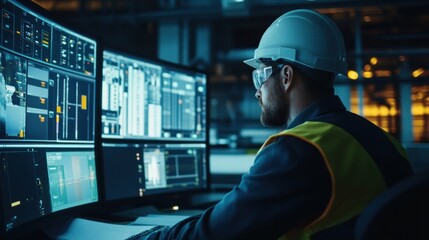 Electric power plant control room staff, managing complex systems and monitoring data to maintain safe and efficient power generation. The team ensures the plant operates within required parameters