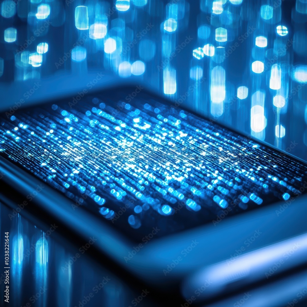 Poster exploring the digital realm the intersection of technology and connectivity in modern life