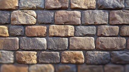 The seamless and spliceable stone brick wall features a natural and textured design, exuding rural charm and enhancing aesthetics with its earthy tones and rough surface.