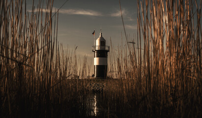 Leuchturm in der Abendsonne