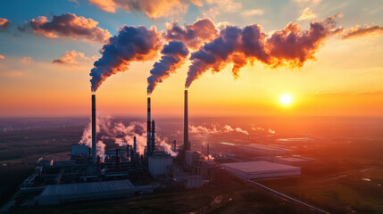 Fototapeta premium Environmental Pollution Illustration