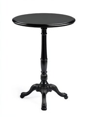 Bistro Table. Classic Metal Table with High Glasses for Cafes and Eatery