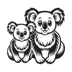  Colorful Koala Bear Vector Art for Kids Books.