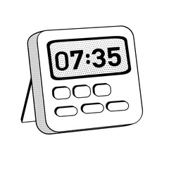 table electronic clock, alarm clock