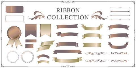リボンのイラストコレクション