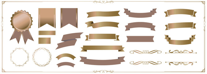 リボンのイラストコレクション