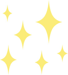 Sparkle Shape Effect Clip Art Vector Illustration