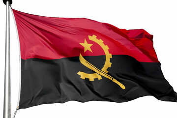 flag from Angola, Africa