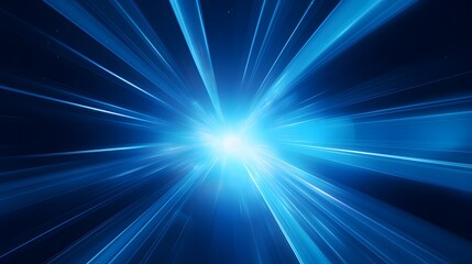 Obraz premium Radial blue light through the tunnel glowing in the darkness for print designs templates, Advertising materials, Email Newsletters, Header webs, e commerce signs retail shopping, advertisement busine