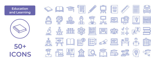 Education and Learning Icon Representing Knowledge, Growth, and Academic Pursuits, Perfect for Highlighting Schools, Online Classes, and Lifelong Learning with an Engaging and Informative Design.