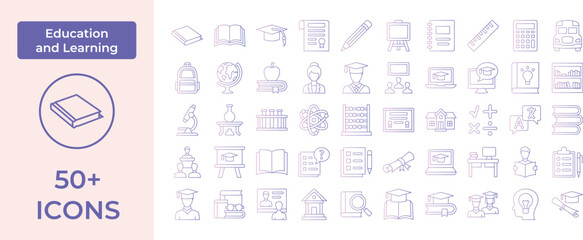Education and Learning Icon Representing Knowledge, Growth, and Academic Pursuits, Perfect for Highlighting Schools, Online Classes, and Lifelong Learning with an Engaging and Informative Design.
