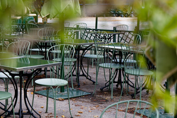 outdoor cafe in the city