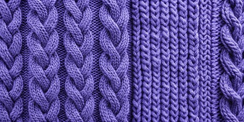 Intricate Knit Texture A Tapestry of Purple Threads, Woven with Precision and Finesse